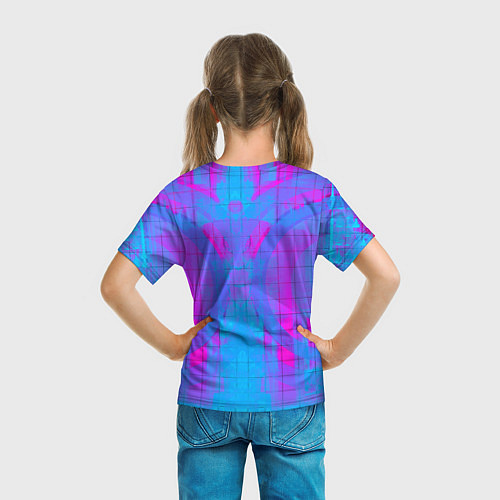 Детская футболка Fortnite: Acid Neon / 3D-принт – фото 6