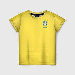 Футболка детская Бразилия: ЧМ-2018, цвет: 3D-принт