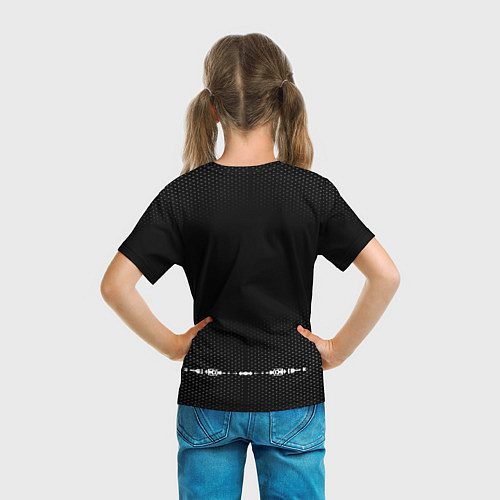 Детская футболка Mercedes: Black Abstract / 3D-принт – фото 6
