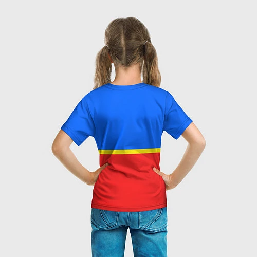 Детская футболка Москва: Россия / 3D-принт – фото 6