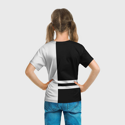 Детская футболка Infiniti: B&W Lines / 3D-принт – фото 6