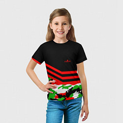 Футболка детская CS:GO Red Camo, цвет: 3D-принт — фото 2