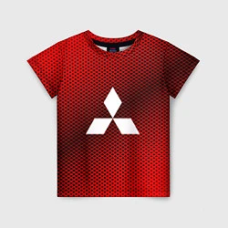 Футболка детская Mitsubishi: Red Carbon, цвет: 3D-принт