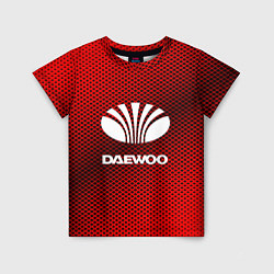 Футболка детская Daewoo: Red Carbon, цвет: 3D-принт