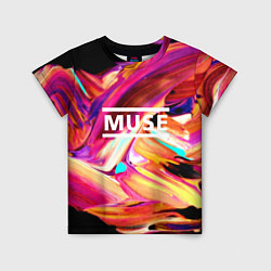 Футболка детская MUSE: Neon Colours, цвет: 3D-принт