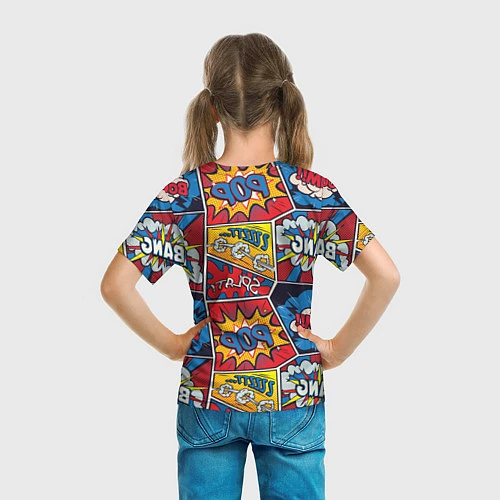 Детская футболка Pop art pattern / 3D-принт – фото 6