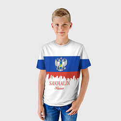 Футболка детская Sakhalin: Russia, цвет: 3D-принт — фото 2