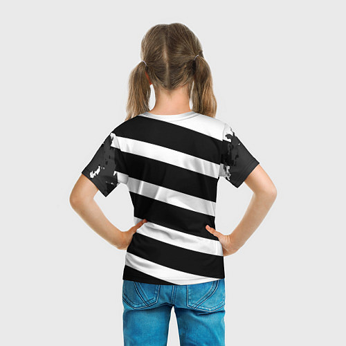 Детская футболка Juve: B&W Lines / 3D-принт – фото 6