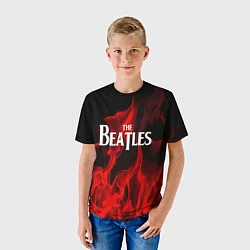Футболка детская The Beatles: Red Flame, цвет: 3D-принт — фото 2