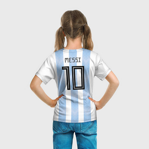Детская футболка Сборная Аргентины / 3D-принт – фото 6