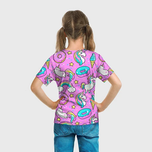 Детская футболка Сказочные единороги / 3D-принт – фото 6