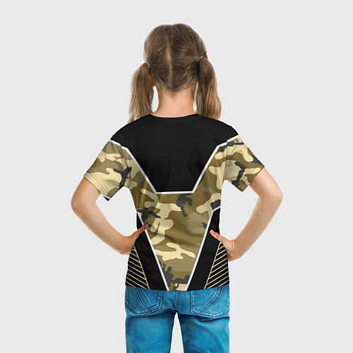 Детская футболка CS:GO Khaki Camo / 3D-принт – фото 6