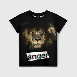 Футболка детская Anger Lion, цвет: 3D-принт