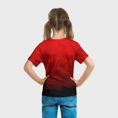Детская футболка FC Man UTD: Red Poly / 3D-принт – фото 6