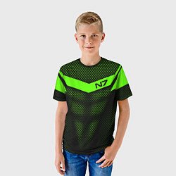 Футболка детская N7: Green Armor, цвет: 3D-принт — фото 2