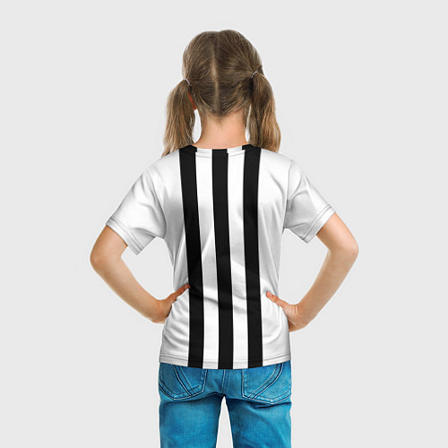 Детская футболка AC Milan: Black & White / 3D-принт – фото 6