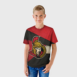 Футболка детская HC Ottawa Senators: Old Style, цвет: 3D-принт — фото 2