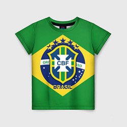Футболка детская CBF Brazil, цвет: 3D-принт