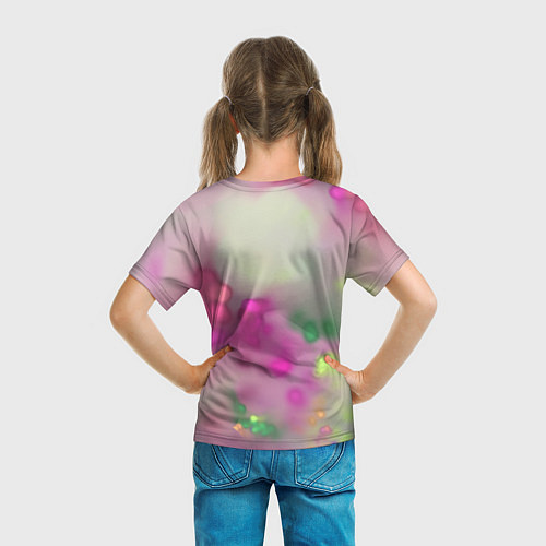 Детская футболка 30 STM: Pink Flowers / 3D-принт – фото 6