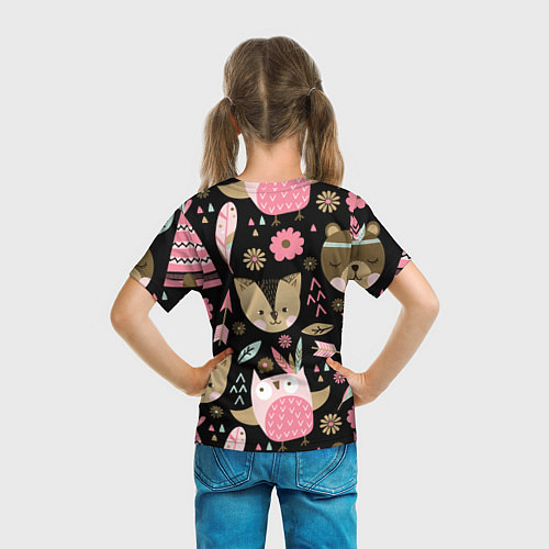 Детская футболка Лесные друзья / 3D-принт – фото 6