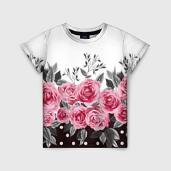 Футболка детская Roses Trend, цвет: 3D-принт