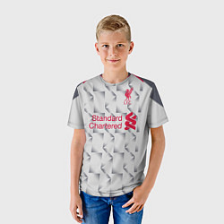 Футболка детская FC Liverpool Alt 18-19, цвет: 3D-принт — фото 2