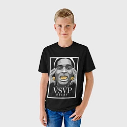 Футболка детская ASAP Rocky: Gold Edition, цвет: 3D-принт — фото 2