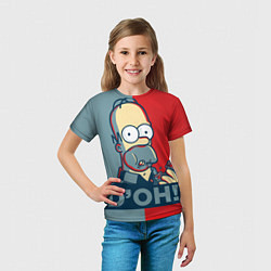 Футболка детская Homer Simpson DOH!, цвет: 3D-принт — фото 2
