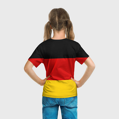 Детская футболка Немецкий футбол / 3D-принт – фото 6