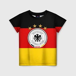 Футболка детская Немецкий футбол, цвет: 3D-принт