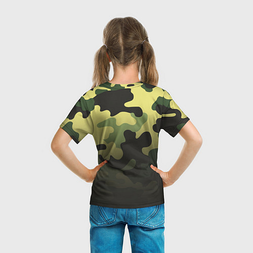 Детская футболка Военный камуфляж / 3D-принт – фото 6