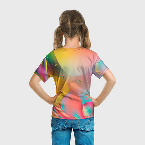 Детская футболка Радужный Ом / 3D-принт – фото 6