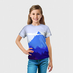 Футболка детская Firewatch: Cold Mountain, цвет: 3D-принт — фото 2