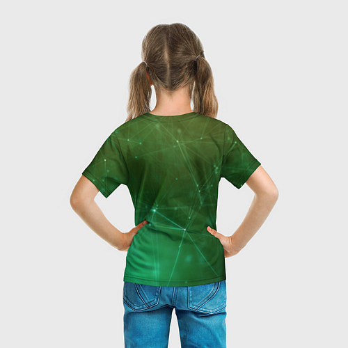 Детская футболка Cyberpunk 2077: Green Network / 3D-принт – фото 6