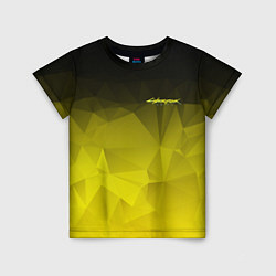 Детская футболка Cyberpunk 2077: Yellow Poly