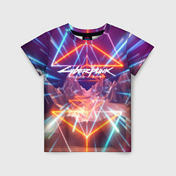 Детская футболка Cyberpunk 2077: Neon Lines