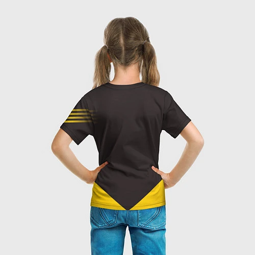 Детская футболка Alpinism: Yellow Russia / 3D-принт – фото 6
