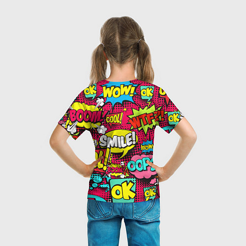 Детская футболка Слова из комиксов / 3D-принт – фото 6