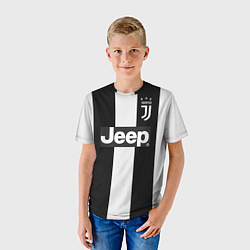 Футболка детская FC Juventus: Ronaldo Home 18-19, цвет: 3D-принт — фото 2