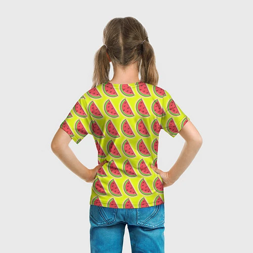 Детская футболка Арбузный микс / 3D-принт – фото 6