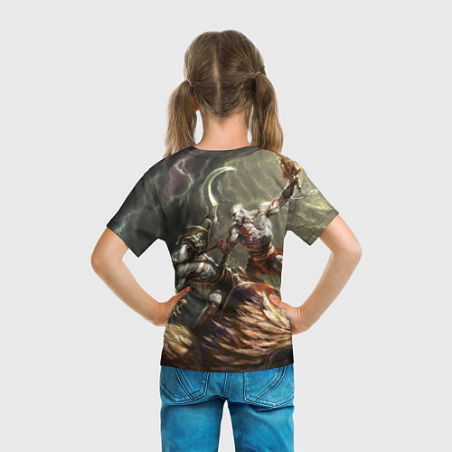 Детская футболка Кратос: Бог войны / 3D-принт – фото 6