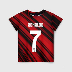 Футболка детская Ronaldo 7: Red Sport, цвет: 3D-принт