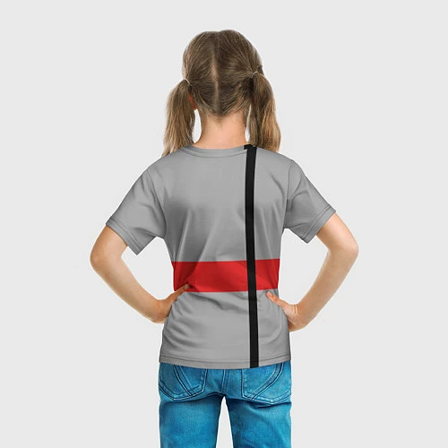 Детская футболка God of War: Grey Style / 3D-принт – фото 6