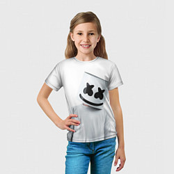 Футболка детская Marshmallow: White Only, цвет: 3D-принт — фото 2