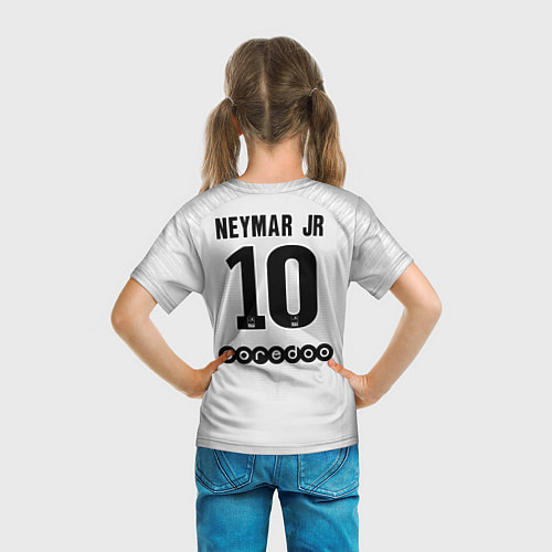 Детская футболка Neymar away 18-19 / 3D-принт – фото 6