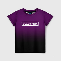 Футболка детская Black Pink: Violet Gradient, цвет: 3D-принт