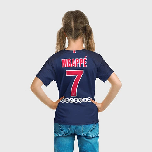 Детская футболка Mbappe home 18-19 / 3D-принт – фото 6