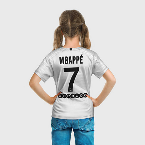 Детская футболка Mbappe away 18-19 / 3D-принт – фото 6