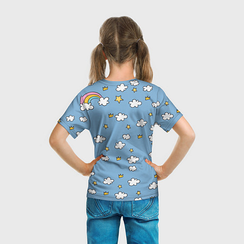 Детская футболка Единорог на облаках / 3D-принт – фото 6