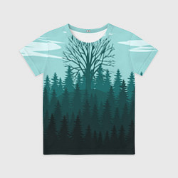 Футболка детская Firewatch Wood, цвет: 3D-принт